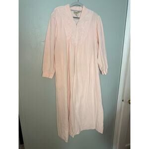 Hamilton Gold vintage 90s pastel‎ pink robe house coat